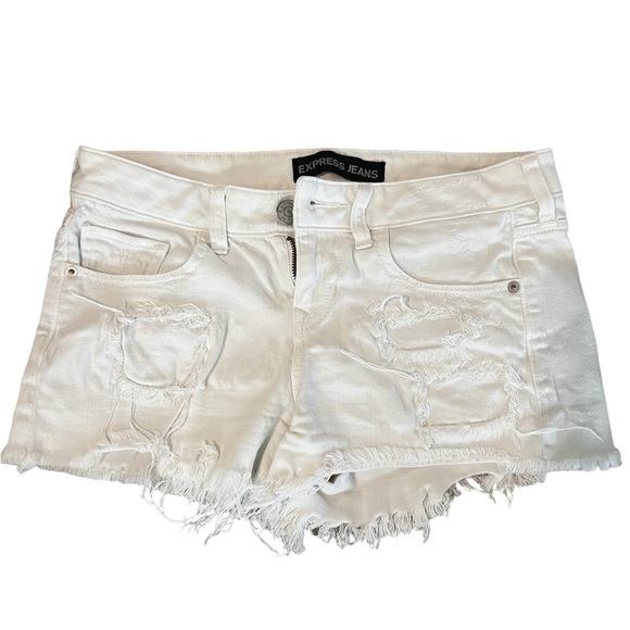 EXPRESS white shorts, size 2 - Picture 1 of 5